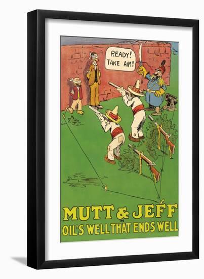Mutt and Jeff - Oils Well That Ends Well-null-Framed Art Print
