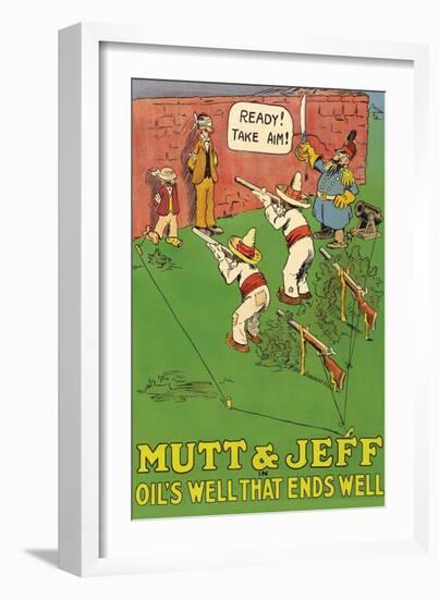 Mutt and Jeff - Oils Well That Ends Well-null-Framed Art Print