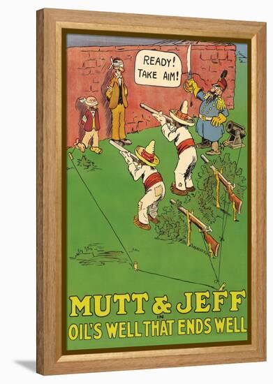 Mutt and Jeff - Oils Well That Ends Well-null-Framed Stretched Canvas