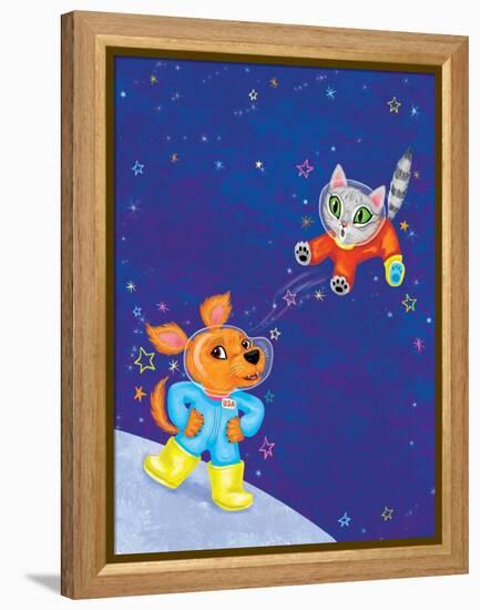 Mutt on the Moon - Jack & Jill-Elisa Chavarri-Framed Premier Image Canvas