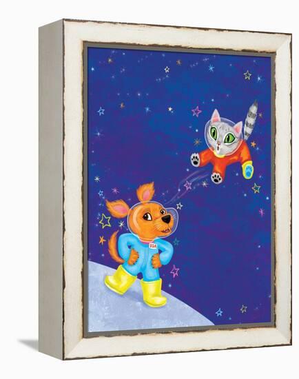 Mutt on the Moon - Jack & Jill-Elisa Chavarri-Framed Premier Image Canvas