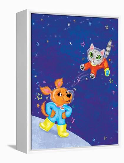 Mutt on the Moon - Jack & Jill-Elisa Chavarri-Framed Premier Image Canvas