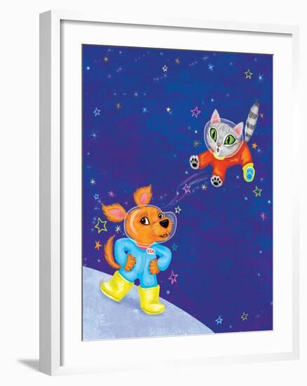 Mutt on the Moon - Jack & Jill-Elisa Chavarri-Framed Giclee Print