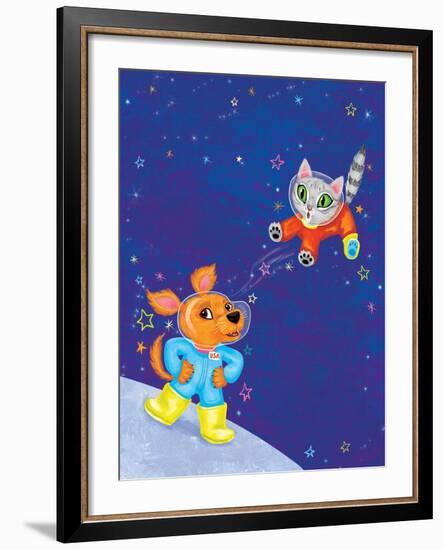 Mutt on the Moon - Jack & Jill-Elisa Chavarri-Framed Giclee Print