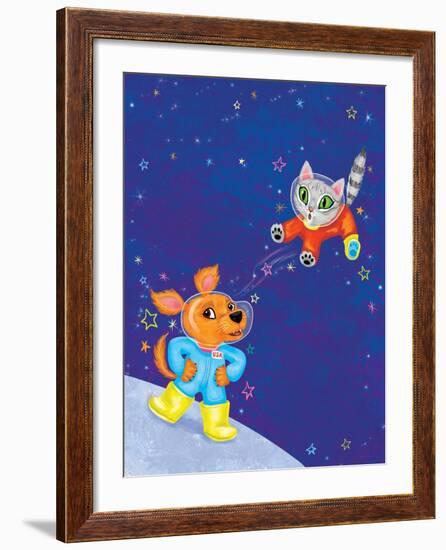 Mutt on the Moon - Jack & Jill-Elisa Chavarri-Framed Giclee Print