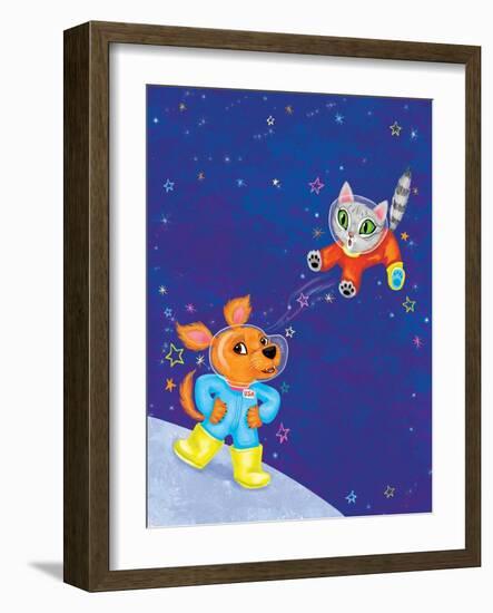 Mutt on the Moon - Jack & Jill-Elisa Chavarri-Framed Giclee Print