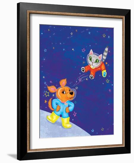 Mutt on the Moon - Jack & Jill-Elisa Chavarri-Framed Giclee Print