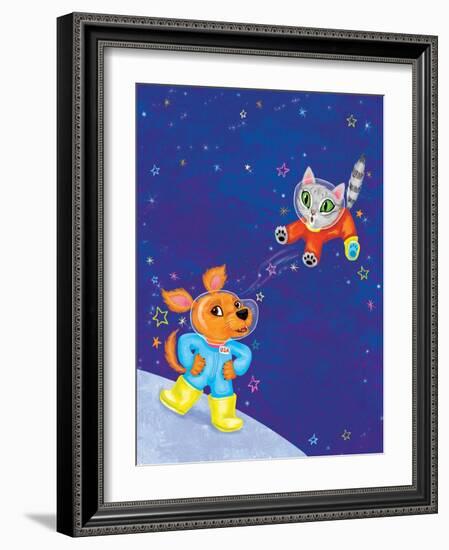 Mutt on the Moon - Jack & Jill-Elisa Chavarri-Framed Giclee Print