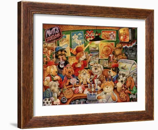 Mutt’s Sportsbar-Bill Bell-Framed Giclee Print