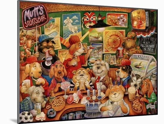 Mutt’s Sportsbar-Bill Bell-Mounted Giclee Print