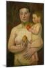 Mutter und Kind (Mother and child)-Paula Modersohn-Becker-Mounted Giclee Print