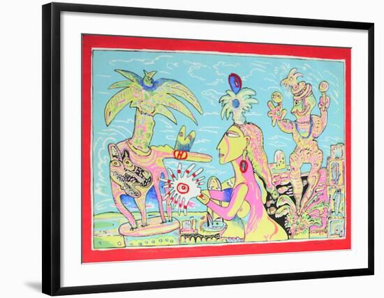 Muyer Sol Rouge Iii-Mario Murua-Framed Limited Edition