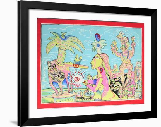 Muyer Sol Rouge Iii-Mario Murua-Framed Limited Edition