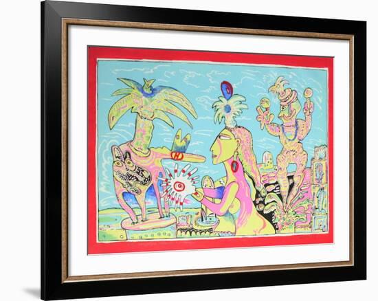 Muyer Sol Rouge Iii-Mario Murua-Framed Limited Edition