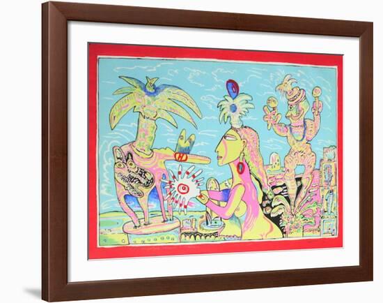 Muyer Sol Rouge Iii-Mario Murua-Framed Limited Edition