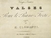 Title Page of Waltz for Piano-Muzio Clementi-Giclee Print