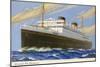 Mv Britannic Cruse Ship-null-Mounted Art Print