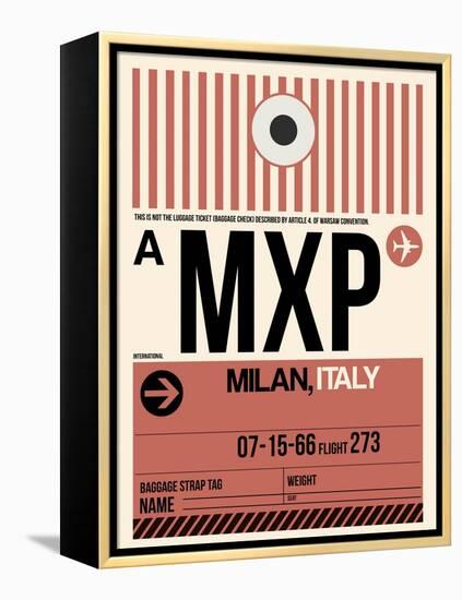 MXP Milan Luggage Tag 1-NaxArt-Framed Stretched Canvas