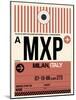 MXP Milan Luggage Tag 1-NaxArt-Mounted Art Print