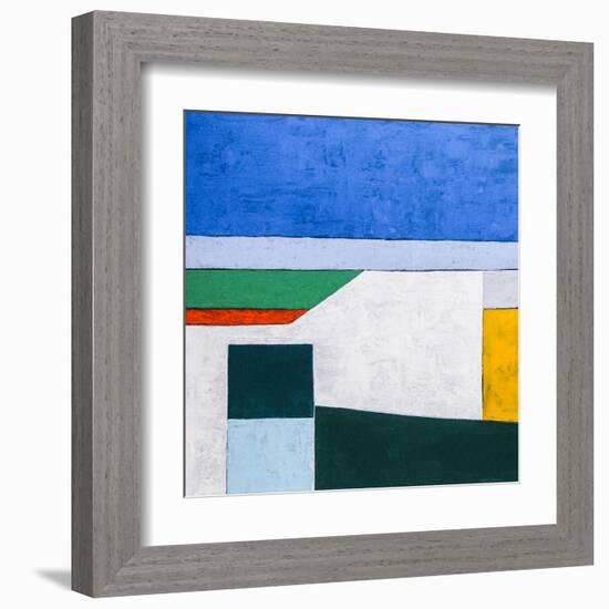 My balcony (L)-Hyunah Kim-Framed Art Print