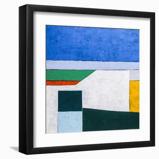 My balcony (L)-Hyunah Kim-Framed Art Print