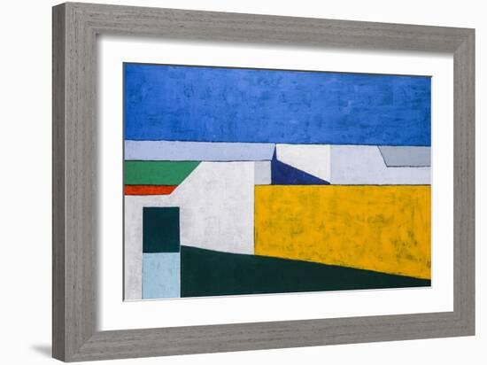 My balcony-Hyunah Kim-Framed Art Print