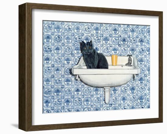 My Bathroom Cat-Ditz-Framed Giclee Print