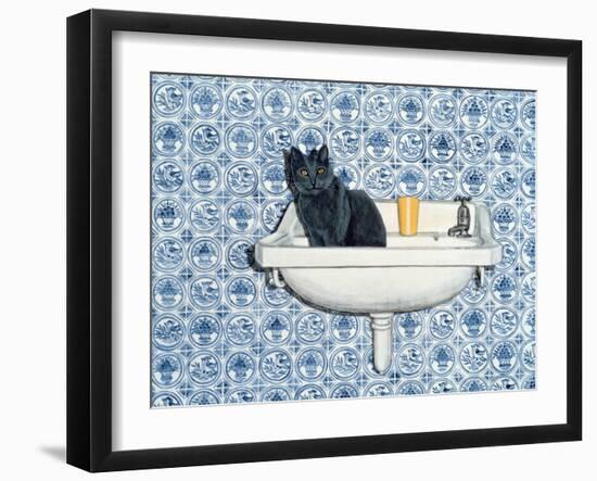 My Bathroom Cat-Ditz-Framed Giclee Print