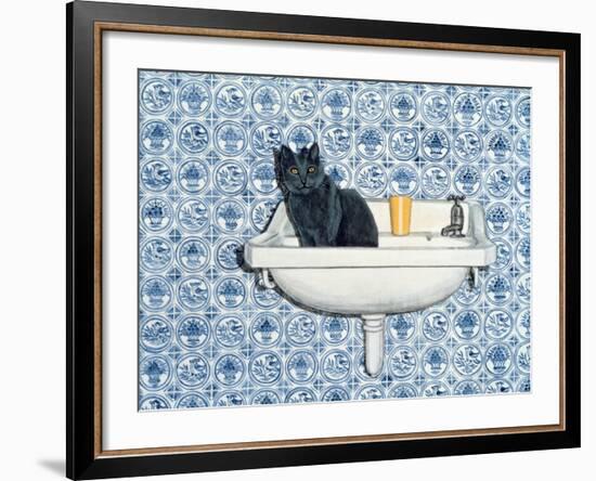 My Bathroom Cat-Ditz-Framed Giclee Print