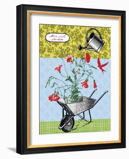 My Beautiful Garden-Hélène Druvert-Framed Art Print