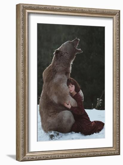 My Big Friend-Olga Barantseva-Framed Giclee Print