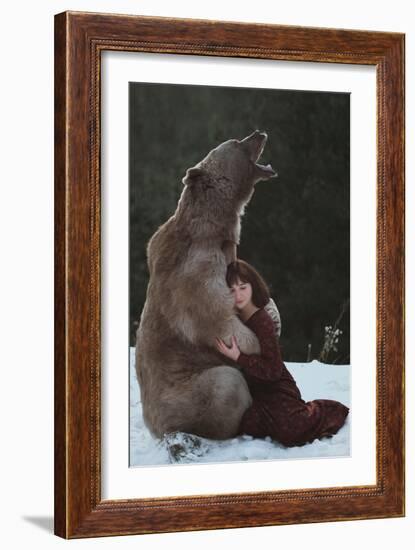 My Big Friend-Olga Barantseva-Framed Giclee Print