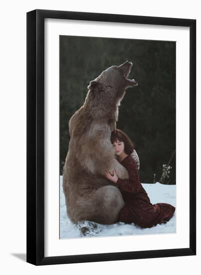 My Big Friend-Olga Barantseva-Framed Giclee Print