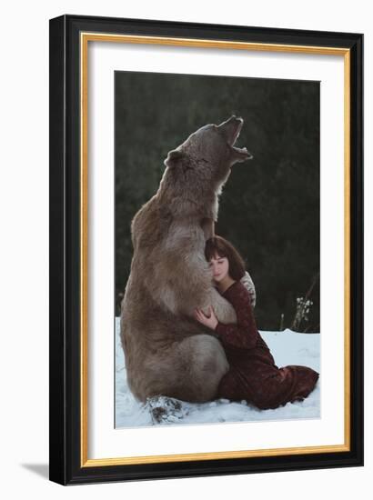 My Big Friend-Olga Barantseva-Framed Giclee Print