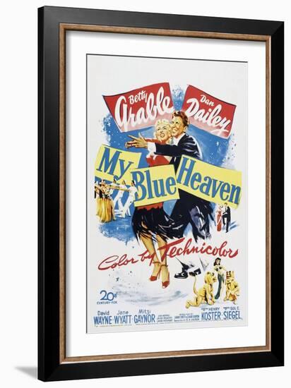 My Blue Heaven, Betty Grable, Dan Dailey, 1950-null-Framed Art Print