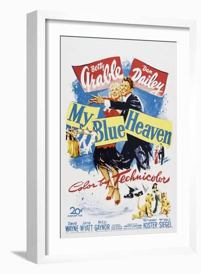 My Blue Heaven, Betty Grable, Dan Dailey, 1950-null-Framed Art Print