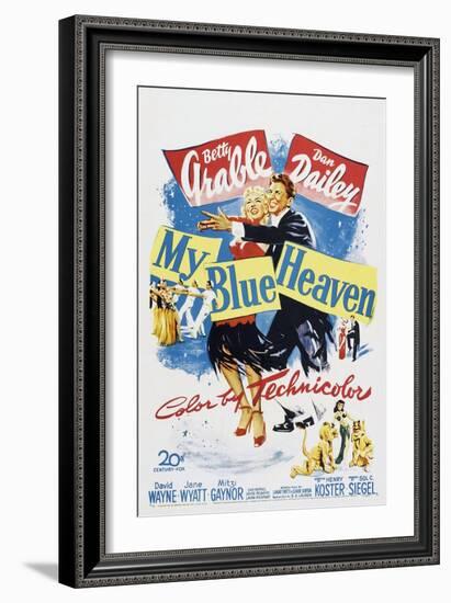 My Blue Heaven, Betty Grable, Dan Dailey, 1950-null-Framed Art Print