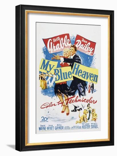 My Blue Heaven, Betty Grable, Dan Dailey, 1950-null-Framed Art Print