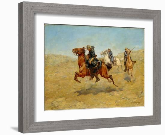 My Bunkie, 1899-Charles Schreyvogel-Framed Giclee Print