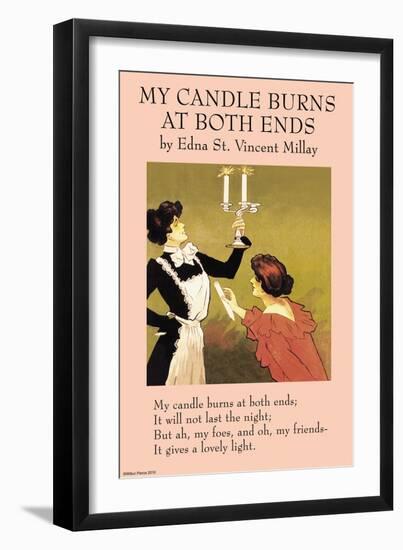 My Candle Burn at Both Ends-null-Framed Premium Giclee Print