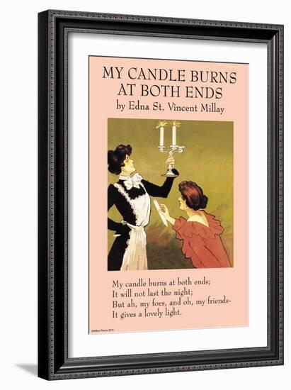 My Candle Burn at Both Ends-null-Framed Premium Giclee Print