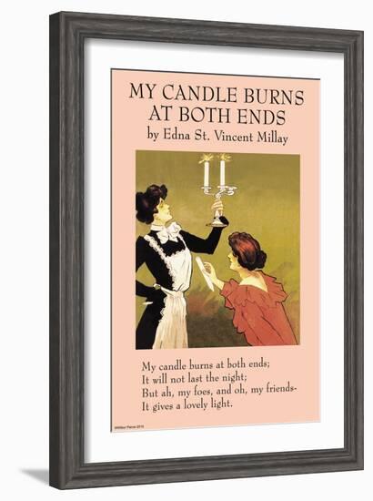 My Candle Burn at Both Ends-null-Framed Art Print