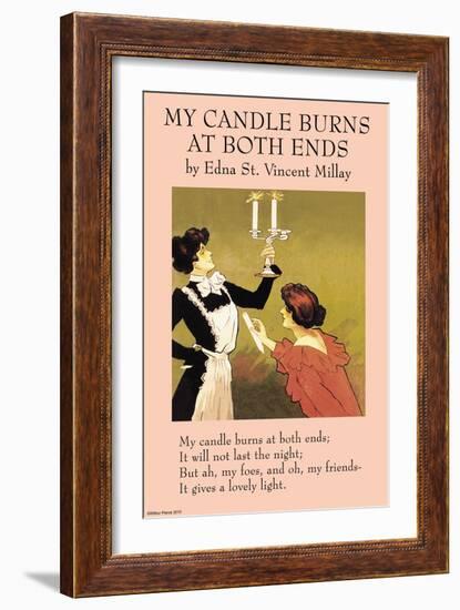 My Candle Burn at Both Ends-null-Framed Art Print