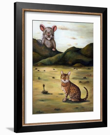 My Cat's Worst Nightmare-Leah Saulnier-Framed Giclee Print