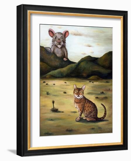 My Cat's Worst Nightmare-Leah Saulnier-Framed Giclee Print