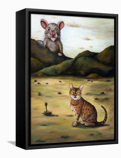 My Cat's Worst Nightmare-Leah Saulnier-Framed Premier Image Canvas
