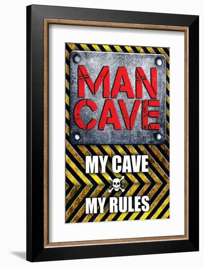 My Cave My Rules-SM Design-Framed Art Print