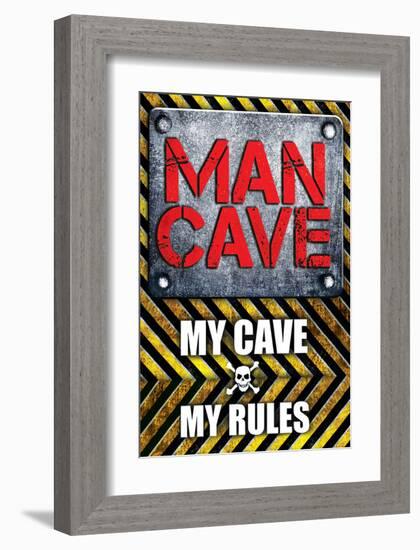 My Cave My Rules-SM Design-Framed Art Print