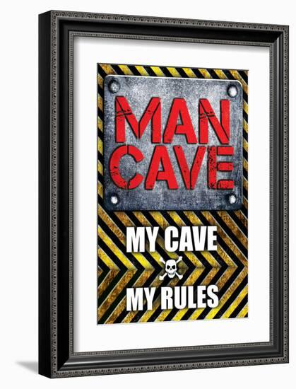 My Cave My Rules-SM Design-Framed Art Print