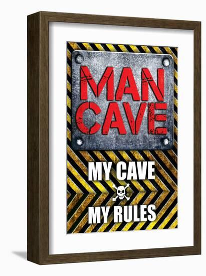 My Cave My Rules-SM Design-Framed Art Print